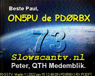 PD0RBX: 2022-01-15 de PI3DFT