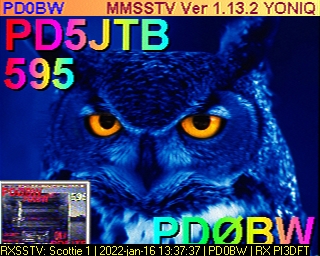 PD0BW: 2022-01-16 de PI3DFT