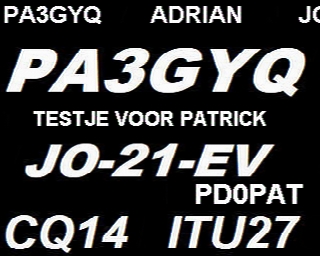 PA3GYQ: 2026-05-15 de PI1DFT