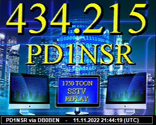 PD1NSR: 2022111121 de PI1DFT