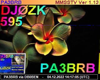 PA3BRB: 2022120414 de PI1DFT