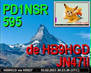 HB9HGD: 2023020320 de PI1DFT