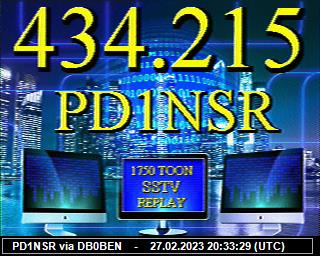 PD1NSR: 2023022720 de PI1DFT