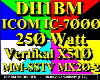 DH1BM: 2023091013 de DB0BEN
