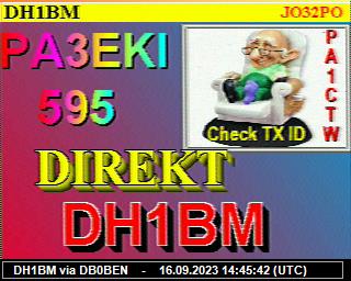 DH1BM: 2023091614 de DB0BEN