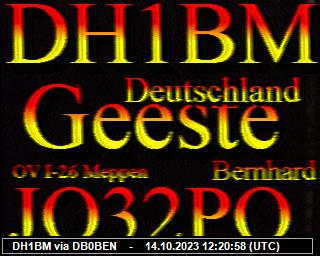 DH1BM: 2023101412 de DB0BEN