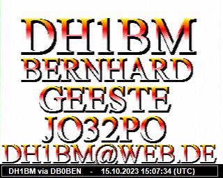 DH1BM: 2023101515 de DB0BEN