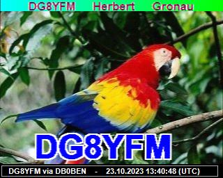 DG8YFM: 2023102313 de DB0BEN
