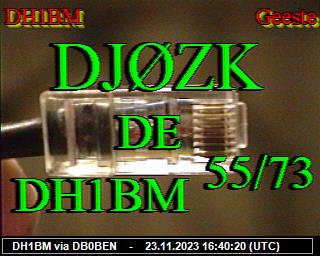 DH1BM: 2023112316 de DB0BEN