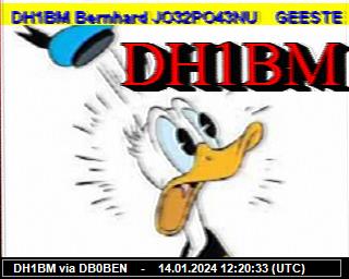 DH1BM: 2024011412 de DB0BEN