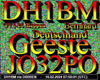 DH1BM: 2024021807 de DB0BEN