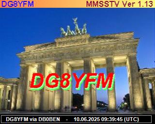 DG8YFM: 2025061011 de DB0BEN