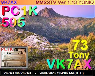 VK7AX: 2026042009 de PI1DFT