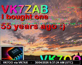 VK7OO: 2026043011 de PI1DFT