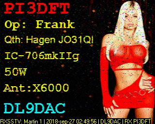 DL9DAC: 2018-09-27 de PI3DFT