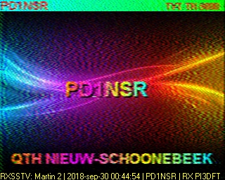 PD1NSR: 2018-09-30 de PI3DFT