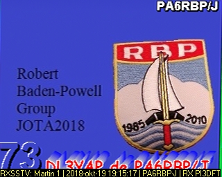 PA6RBP-J: 2018-10-19 de PI3DFT