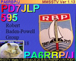 PA6RBP-J: 2018-10-20 de PI3DFT