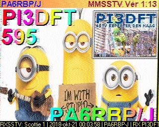 PA6RBP-J: 2018-10-21 de PI3DFT