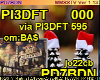 PD7BDN: 2018-12-25 de PI3DFT