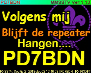 PD7BDN: 2018-12-26 de PI3DFT