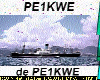PE1KWE: 2019-01-10 de PI3DFT