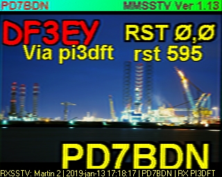 PD7BDN: 2019-01-13 de PI3DFT
