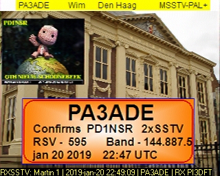 PA3ADE: 2019-01-20 de PI3DFT