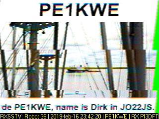 PE1KWE: 2019-02-16 de PI3DFT