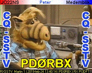 PD0RBX: 2019-02-24 de PI3DFT
