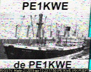 PE1KWE: 2019-04-13 de PI3DFT