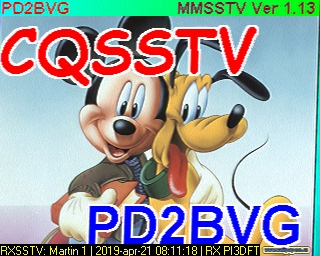 PD2BVG: 2019-04-21 de PI3DFT