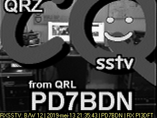 PD7BDN: 2019-05-13 de PI3DFT