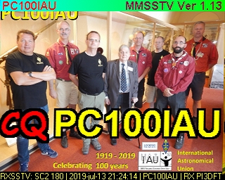 PC100IAU: 2019-07-13 de PI3DFT