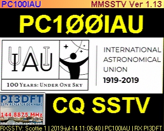 PC100IAU: 2019-07-14 de PI3DFT
