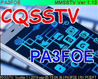 PA3FOE: 2019-09-05 de PI3DFT