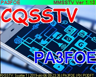 PA3FOE: 2019-10-06 de PI3DFT