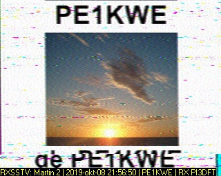 PE1KWE: 2019-10-08 de PI3DFT
