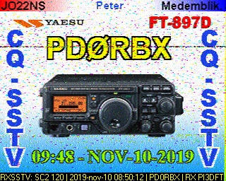 PD0RBX: 2019-11-10 de PI3DFT