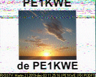 PE1KWE: 2019-12-03 de PI3DFT