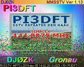 DJ0ZK: 2019-12-05 de PI3DFT