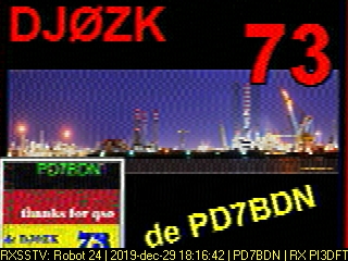 PD7BDN: 2019-12-29 de PI3DFT