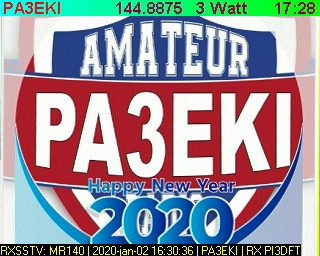 PA3EKI: 2020-01-02 de PI3DFT