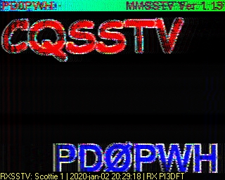 PD0PWH: 2020-01-02 de PI3DFT