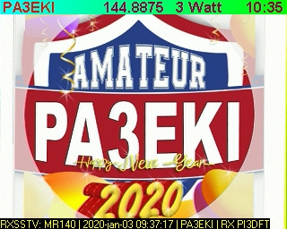 PA3EKI: 2020-01-03 de PI3DFT