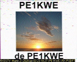 PE1KWE: 2020-01-03 de PI3DFT