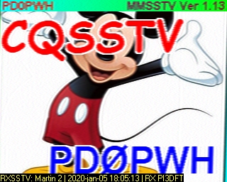 PD0PWH: 2020-01-05 de PI3DFT
