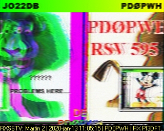 PD0PWH: 2020-01-13 de PI3DFT