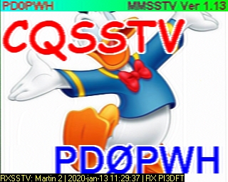 PD0PWH: 2020-01-13 de PI3DFT