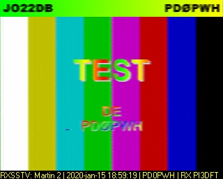 PD0PWH: 2020-01-15 de PI3DFT